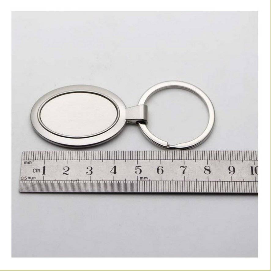 Breloc metalic oval sublimabil