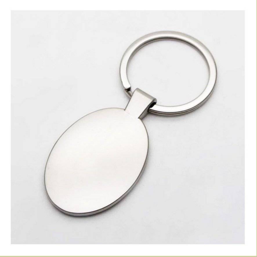 Breloc metalic oval sublimabil
