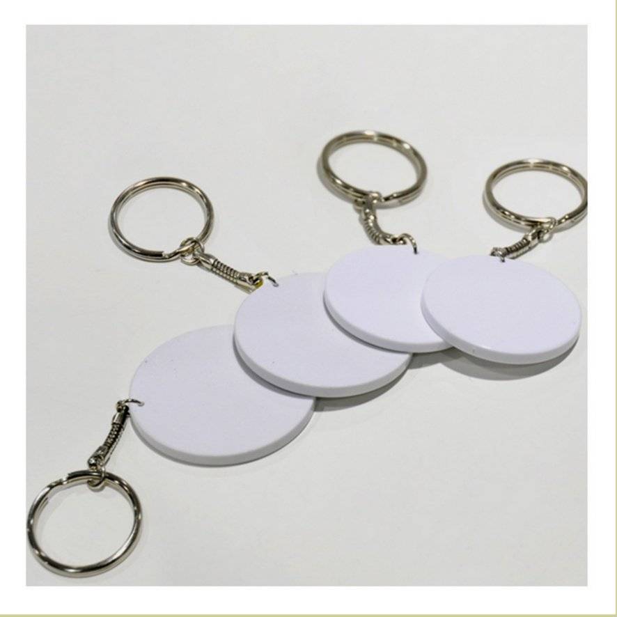 Breloc plastic rotund sublimabil