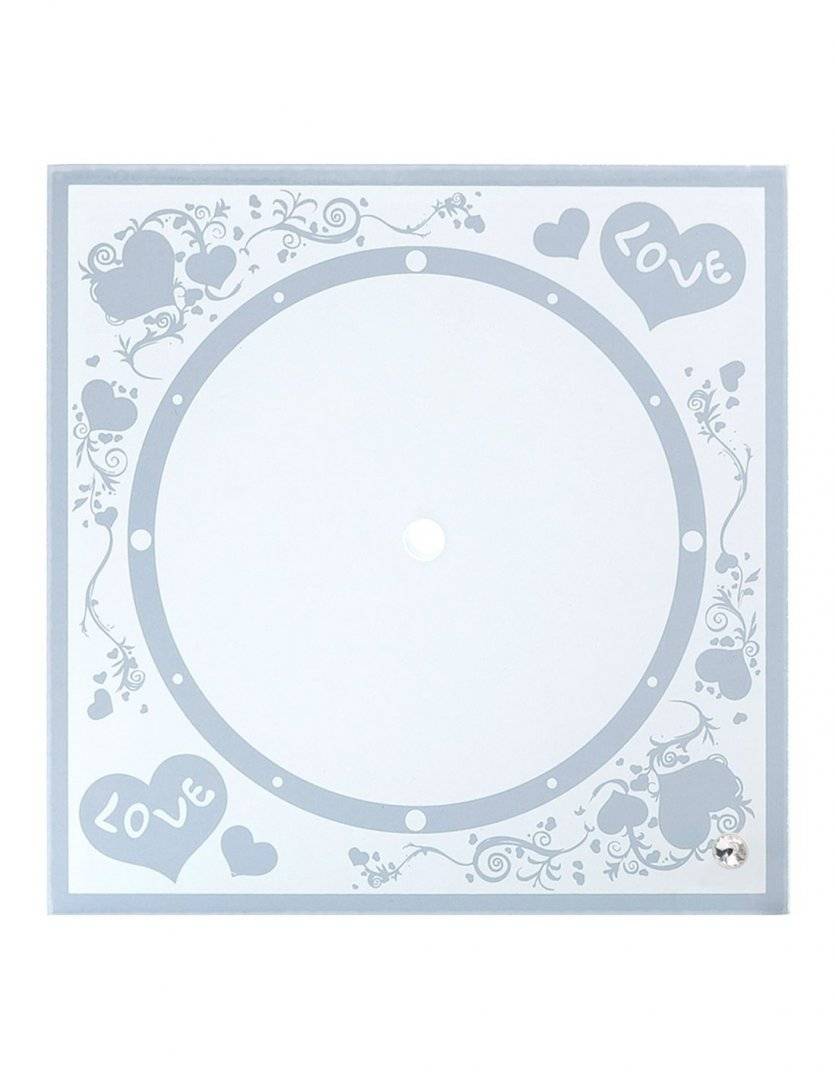 Ceas sticla sublimare 20x20