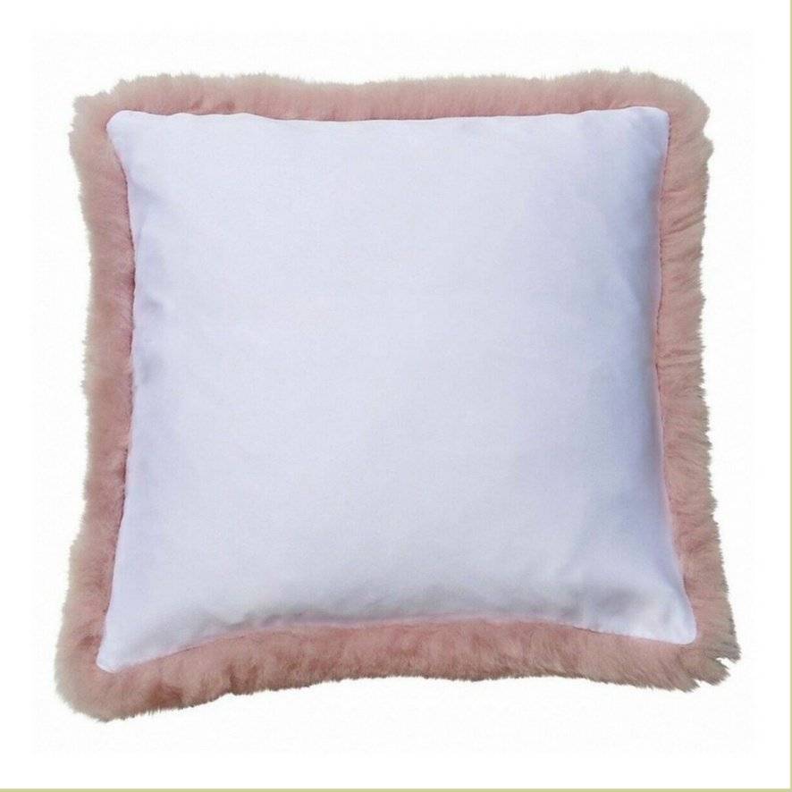 Perna blana roz 40x40