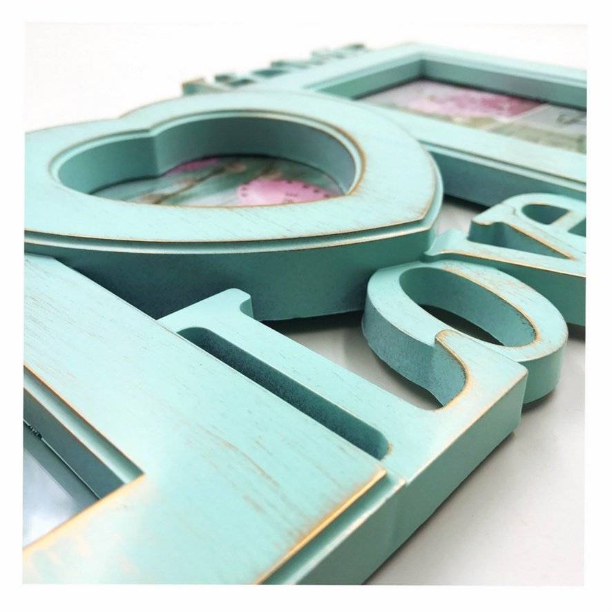 Rama foto colaj bleu Love&Home 3 poze