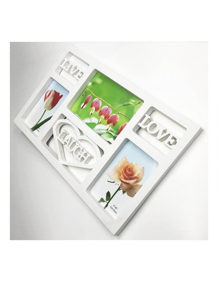 Rama foto colaj Live Laugh Love 3 poze
